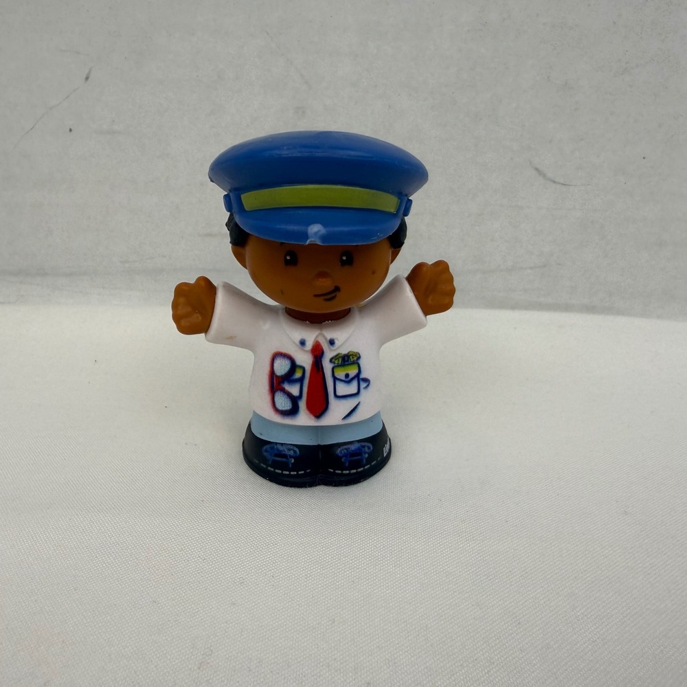 Fisher-Price Little People Pilot Figure Blue Hat White Uniform DJB53 2016